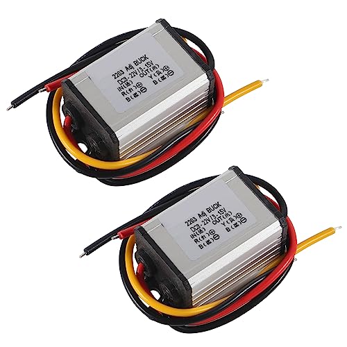 DWEII 2PACK DC Buck Converter Voltage Regulator 8-22V to 3-15V 5V 12V 3A Adjustable Output Power Supply Transformer Step-Down Volt Module Board Applicable to DIY Automobile Motor Regulation SR