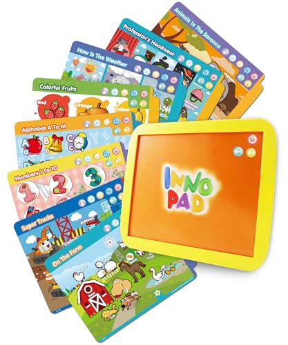 BEST LEARNING INNO PAD Smart Fun Lessons - Educational Tablet Toy to Learn Alphabet, Numbers, Colors, Shapes, Animals, Transport for Toddlers Ages 2 to 5 Years Old | Educational Birthday Gift