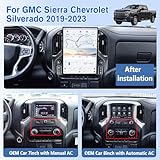 XUENAV Android Car Radio for GMC Sierra Chevrolet Silverado 2019 2020 2021 2022 2023 Touch Screen Replacement Stereo Upgrade Android auto Wireless Apple carplay GPS Navigation Head Unit