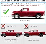 COMNOVA Aluminum Running Boards Compatible with 1999-2016 Ford F250 F350 F450 Super Duty Regular Cab Single Cab Standard Cab. 6.5 Inches F250 Running Boards Regular Cab, F250 Side Steps Step Bars.