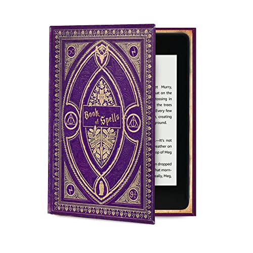 KleverCase Universal Book Cover for eReader Devices with 6 to 6.8 Inch Screen. Works with kobo, Nook, Kindle, Kindle Paperwhite, Sony, storytel and More. (Book of Spells HP Themed)