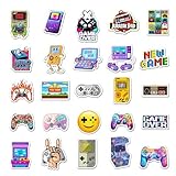 BEATRI Gaming Stickers for Boys 50 Pcs Video Game Stickers Pack for Boys Gamer Water Bottles Stickers Vinyl Waterproof Stickers for Teens Boys Mens Gamer Adult