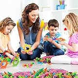 FALDAA 400 Pieces Building Blocks Kids STEM Toys Educational Building Toys Discs Sets Interlocking Solid Plastic Building Blocks for Preschoolers Kids Boys and Girls Aged 3+ Kids Toys (400PCS)