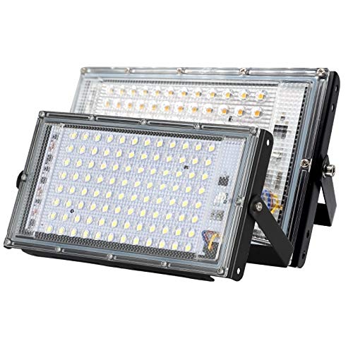 GSYFDZSWZX Fengyan Landscape Lights LED Street Lamp Led Flood Light AC 220V 230V 240V Outdoor Floodlight Spotlight IP65 Waterproof 30W 50W 100W Landscape Lighting LED Street Lamp