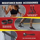 WHATAFIT Resistance Bands, Exercise Bands，Resistance Bands for Working Out, Work Out Bands with Handles for Men and Women Fitness, Strength Training Home Gym Equipment