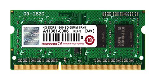 Transcend Information DDR3 1600 SO-DIMM 4GB 11-11-11 1Rx8