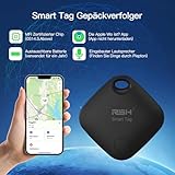 Key Finder 4 Pack Tag with Case Bluetooth Tracker for Luggage Works with Apple Find My Smart Tracker Locator for Suitcase, Bag, Backpack, Wallet, Replaceable Battery Smart tag Item Finder