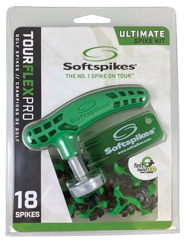 Softspikes Tour Flex Pro Fast Twist 3.0 Golf Cleats - Ultimate Spike Kit