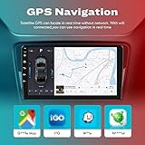 CarPlay Android Auto Navigation Stereo GPS Radio Reverse Camera Display 9" IPS Touchscreen Headunit Tablet Pad Media Player for Kia Forte 2008-2017, if Applicable Octa Core 3G+32G