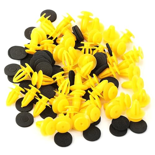 Car Body Trim Clips for Fiat Abarth 500 Stilo Ducato Palio Bravo Doblo, 50 PCS Car Door Panel Clips Fixing Fastener