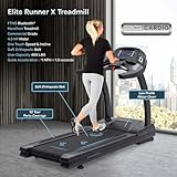 3G Cardio Elite Runner X Treadmill - Commercial Grade - FreeSync FTMS Bluetooth Connectivity - 4.0 HP - Large Ortho Flex Shock Suspension System Deck - Marathon Training - 400 lb Capacity