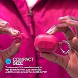 JLab JBuds Mini True Wireless Bluetooth Earbuds + Charging Case, Hot Pink, IP55 Sweat and Dust Proof, Bluetooth Multipoint, Be Aware Audio, 3 EQ Sound Settings, Crystal Clear Calls