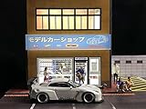 Diorama 1/64 Car Garage Model City Backdrop Car Parking Lot LED Lighting Scenery Model Toy