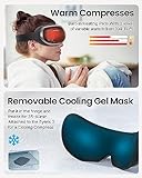 RENPHO Eye Massager with Heat and Cooling for Migraines, Birthday Gifts for Women/Men, FSA HSA Eligible, Eyeris 3 Voice Control Eye Mask with DIY Massage Setting, Eye Care for Relax