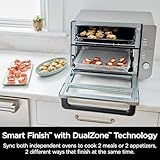 Ninja Double Stack XL Countertop Oven & Air Fryer, 12-in-1, Flexdoor, FlavorSeal, SMART FINISH with DualZone Technology, Countertop Oven, Air Fryer, Bake, Broil, Reheat, Pizza, Stainless Steel, DCT601