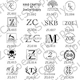 Custom Logo Leather Interchangeable Stamp,Leather Stamp, Custom Makers Mark Stamps for Leather