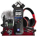 Zoom H1essential Stereo Handy Recorder, H1 Essential (H1E) Portable Audio Recorder 32 Bit Float,USB & X/Y Microphone-64GB SD, Tripod, Mic Muff, Condenser Mic & More for Musician Vlogger Filmmaker
