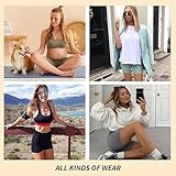 TNNZEET 7 Pack Biker Shorts for Women - 5''/8''/3'' High Waisted Workout Tummy Control Spandex Gym Shorts for Yoga Athletic