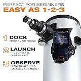 Celestron – StarSense Explorer 8-inch Dobsonian Smartphone App-Enabled Telescope – Works with StarSense App to Help You Find Nebulae, Planets & More – 8” DOB Telescope – iPhone/Android Compatible