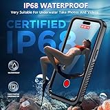 2025 New for iPhone 14 Pro Max Case Waterproof,[Glass Camera Protector & Built-in Screen Protector] [Full Body Shockproof] [IP68 Underwater][Dustproof][Dropproof] Phone Case for iPhone 14 Pro Max 6.7"