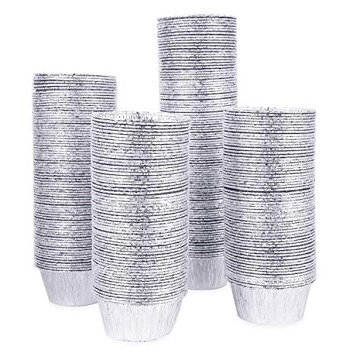 Kingrol 300 Pack Aluminum Foil Ramekins, 4 oz Disposable Baking Cups for Tart, Cupcake, Souffle, Appetizer