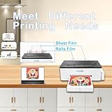 Lancelot A3 l1800 DTF Transfer Printer,DTF Printer Machine with Roll Feeder, White Ink Circulation and Easy Operation,DTF Printer Bundle for Dark and Light Clothing (Printer+Oven+Laptop+consumable)