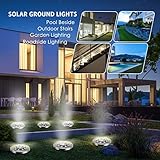 OULONGER Solar Lights Outdoor,12 Pack Solar Lights Outdoor Waterproof,Solar Garden Lights Landscape Lighting for Outside Patio Pathway Yard Lawn Driveway Deck Step Walkway(White Light)