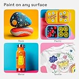 ARTISTRO 24 Acrylic Paint Pens, Acrylic Paint Markers, Fabric Markers for Textile, Canvas, Rock, Glass, Wood, Paper, Pumpkin, DIY, Paint Markers for Kids and Adults (Dual Tip Dot + Fine, 24)