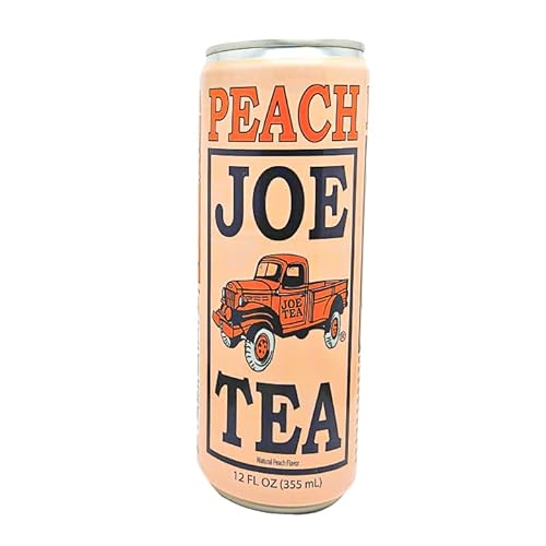 JOE TEA Peach Iced Tea, 12 oz Cans, 12 Pack