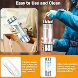 Hydrogen Water Bottle, Hydrogen Water Generator with Advanced SPE PEM Technology, High-Efficiency Portable 420ml Water Ionizer for Office, Travel, Fitness & Everyday Hydration