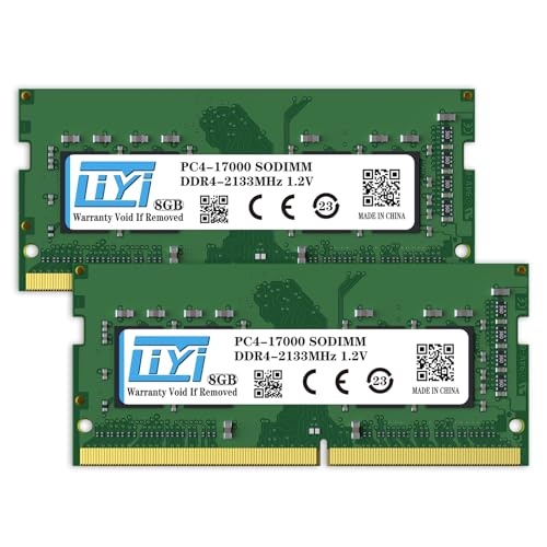 LIYI DDR4 16GB RAM (2x8GB) Kit DRAM 2133MHz PC4-19200 CL15 Unbuffered Non-ECC 1.2V Dual Channel 260Pin SODIMM for Intel and AMD Notebook Laptop RAM Computer Memory Upgrade modules