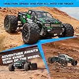 HAIBOXING 1:18 Scale All Terrain RC Car 18859, 36 KPH High Speed 4WD Electric Vehicle with 2.4 GHz Remote Control, 4X4 Waterproof Off-Road Truck with Two Rechargeable Batteries