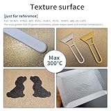 Double Sided Textured PEI Sheet for Voron 2.4,355x355mm/13.9x13.9inch,Flexible Spring Steel Build Platewith Magnetic Base for Voron 2.4 350,Sovol SV03, RepRap 3D Printer.