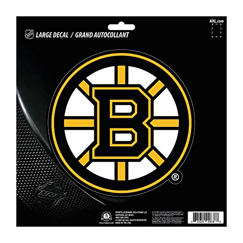 FANMATS 30774 NHL - Boston Bruins Large Decal Sticker - Great Gift for Sports Fans - Cars, laptops, Coolers and Other Hard Surfaces - for Homes, Cars, Trucks, SUVs.