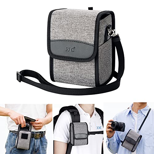 JJC Portable Travel Camera Case Pouch Crossbody Bag with Strap for Fuji Fujifilm X100VI X100V X100F, Ricoh GR IIIx HDF GR III GRIII GR3,Sony A6700 A6600 A6000 A6100 A6300 A6400 A7C A7CII & More Camera