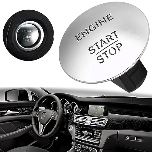 E-Vniko Engine Start Stop Button Switch Compatible with Mercedes Benz C-Class C300 CL550 CLS350 Sedan E350 GLA250 GLC300 GLK350 GLS 450 Series Replace Keyless Engine Push Start Button 2215450714