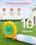 VEVOR Inflatable Nightclub, 29.5 x 19.7 x 13.1 Ft, Blow up Party Tent with 1100W Blower, Large Inflatable Night Club Tent for Adults, Easy Setup Inflatable House Air Cube for Wedding Birthday White