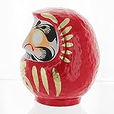 Daimonya Daruma Doll - Made in Japan - 4.7" Good Luck & Well Wishes (Red)