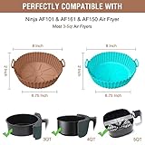 Air Fryer Silicone Liners for Ninja Air Fryer AF101 4QT AF161/AF150 5.5QT, for COSORI/Gourmia/PowerXL/InstantPot/Fabuletta/Philips Air Fryer 4QT, and Most 3 to 5 QT Airfryer, Better than Paper Liners