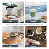 Dorai Home Stone Coaster Set – 4 Absorbent Diatomite Coasters for Instant Drying, Modern Design, Sandstone