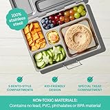 PlanetBox ROVER Classic Stainless Steel Bento Lunch Box with 5 Compartments (P5000N)