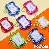 30 Pack Mini Magnetic Drawing Board for Kid(6 Colors), Keychain Clip Doodle sketch Writing Pad, Toy Bulk for Toddler Rainbow Birthday Party Favor Classroom Supplies Treasure Box Prize Goody Bag Filler