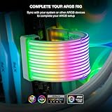 TECWARE Flex RGB, PSU Extension Cable Cover Kit, Light Up LED Strip Set for GPU and Motherboard PC Cables, 5V 3 Pin ARGB Sync, Compatible with 8-Pin, 16-Pin, 24-Pin, Black