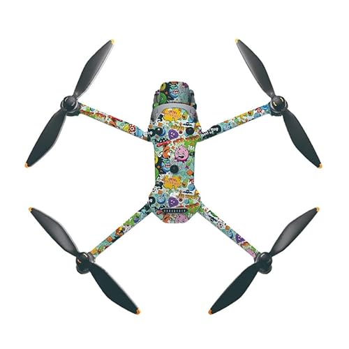 Drone Stickers for Body of DJI Mavic 4 Pro. Covered with Anti-scratch Drone Stickers，Leave No Adhesive Protective Film (Personalized graffiti)
