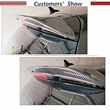 Carbon Fiber Roof Spoiler for Volkswagen VW Golf 6 VI MK6 Base 2010-2013 Rear Window Lip Visor Wind Spoiler Wing(Carbon Fiber)