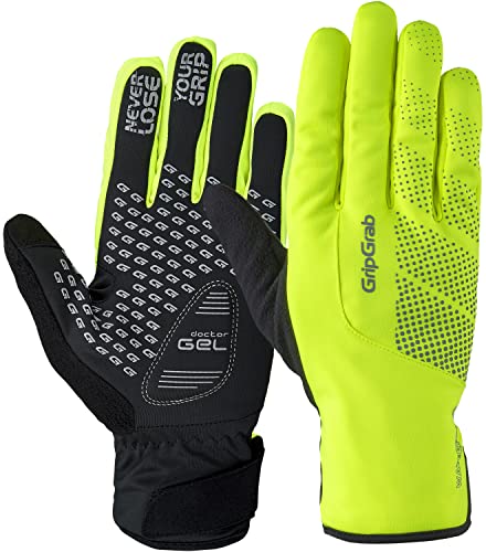 GripGrab Ride Waterproof Winter Thermal Padded Cycling Gloves Fleece Lined Waterproof Windproof Cycling Gloves Winter Bike Gloves Winter Biking Gloves