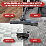 Upgraded Hardwood Floor Attachment with Horse Hair Soft Bristles & Flexible Brush Head for Vacuum Cleaners Using 1 ¼'' (1.25inch) (32mm) Accessories - Work on Low Carpet & Wood/Bare/Tile/Hard Floors