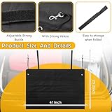 Tinideya Large Bumper Guard for Cars 41 x 25 Inches Rear Bumper Protector Foldable Universal SUV Trunk Mat for Preventing Scratches While Unloading and Loading, Black