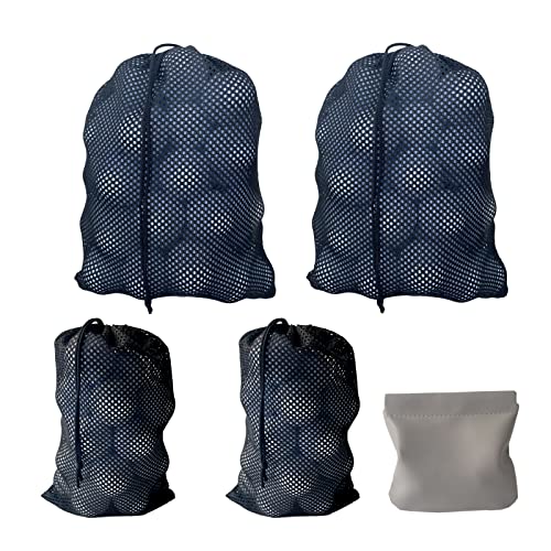 CORECISE Golf Balls Pouch, Drawstring Mesh Bag