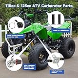 FVRITO PZ20 Carburetor Thumb Throttle Kit Compatible with Tao tao Coolster 125cc 110cc Chinese ATV Quad 4 Wheeler 50cc 70cc 90cc 4 Stroke Engine Kazuma Baja SunL Roketa Vitacci Loncin Lifan Parts